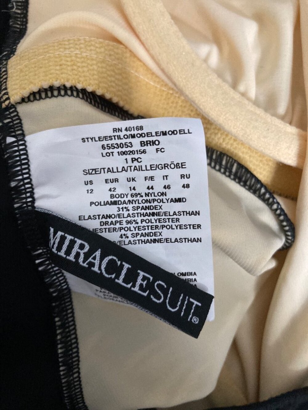 Miraclesuit Brio One Piece Swim Suit in Zari  Black White Pattern  NWT Varies - Picture 9 of 10